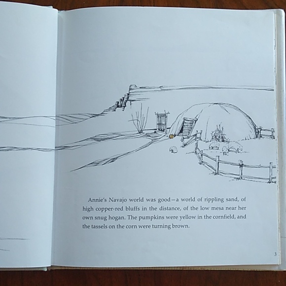 Annie Old One Miska Miles Newberry Honor Children's Vintage Picture Book Navajo - Picture 7 of 7